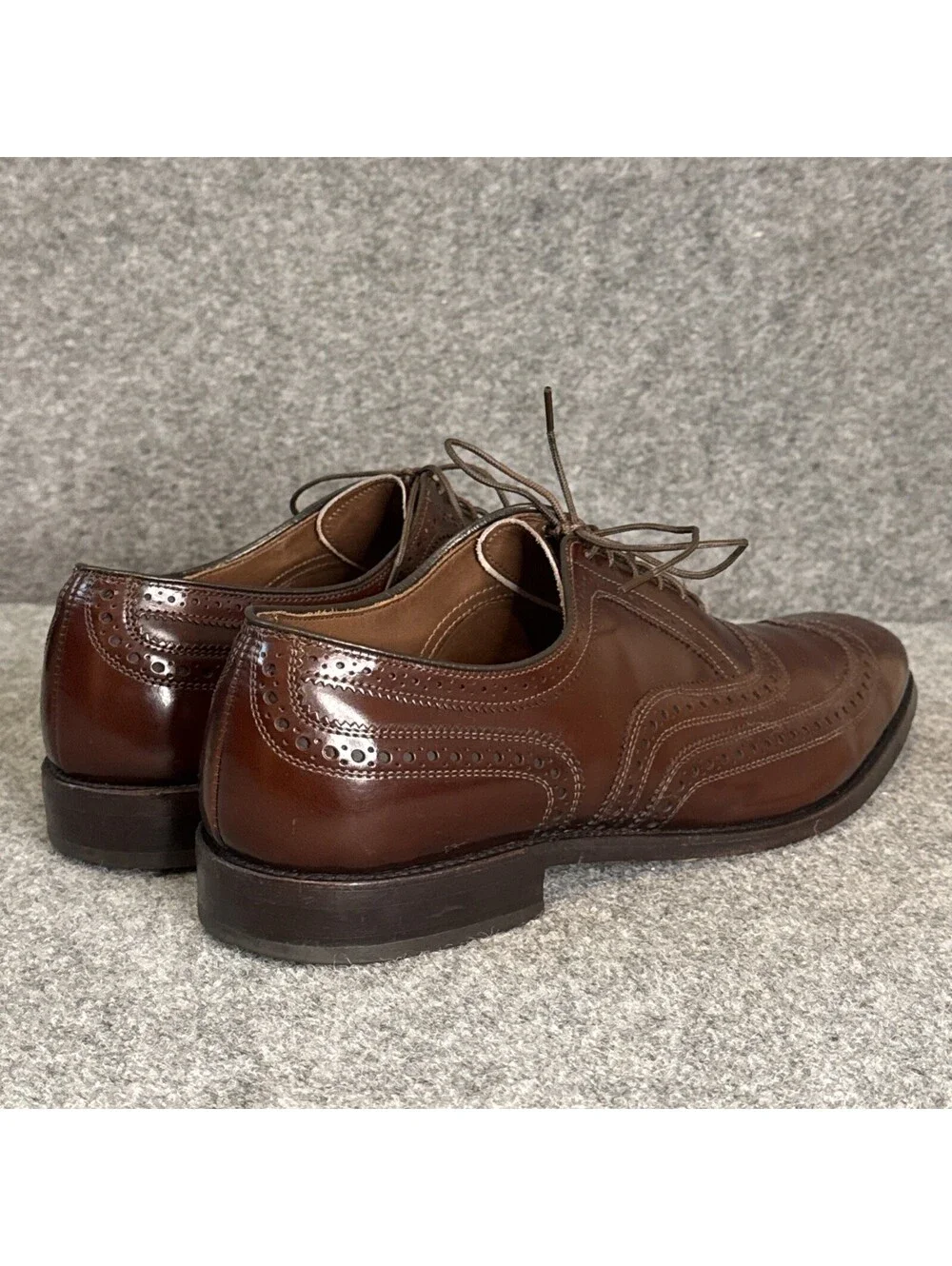 Excellent Condition | Allen Edmonds | Brown Leather Wingtip McKallister Size 12A